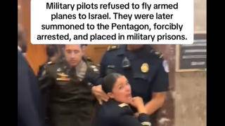Fact Check: Video Shows Veterans Protesting 'Gaza Genocide', NOT Military Pilots Arrested For Refusing To Fly Armed Planes To Israel