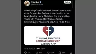 Fact Check: Erika Kirk Did NOT Start And Join A 'Faith & Fellowship Dating App' After Charlie Kirk's Assassination