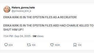 Fact Check: NO Evidence Erika Kirk Was A Recruiter For Jeffrey Epstein Or That She Had Charlie Kirk Killed