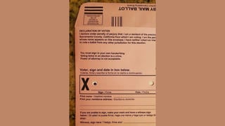 Fact Check: Completed California Prop 50 Redistricting Ballots Are Visible, NOT Readable Through Mail-In Envelope