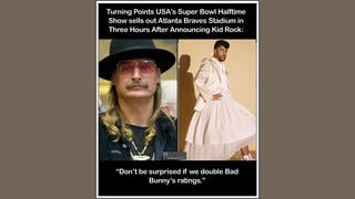 Fact Check: Turning Point USA's Super Bowl Halftime Show Did NOT Sell Out Atlanta Braves Stadium In Three Hours After Announcing Kid Rock -- It's Satire