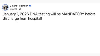 Fact Check: U.S. Did NOT Impose Mandatory DNA Testing Before Discharge From Hospital Starting January 1, 2026