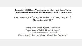 Fact Check: Henry Ford Health Study Of Vaccinated Vs. Unvaccinated Children Did NOT Pass Internal Peer Review -- It Compared Apples To Oranges
