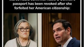 Fact Check: Marco Rubio Did NOT Confirm Rosie O'Donnell's Passport Was Revoked After She Forfeited Her American Citizenship -- It's Satire