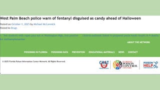 Fact Check: NO Fentanyl In Halloween Candy Mentioned In West Palm Beach Police Warning -- No Other Narcotics Either