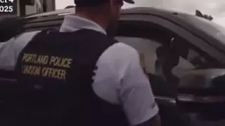 Fact Check: Video Does NOT Show Portland Cop Threatening ICE Agent With Arrest, And The Agent Answering 'Won't Be Messy' -- It's A Civilian