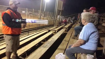 Fact Check: Elderly Woman Was NOT Really Shot With A T-Shirt Cannon At Close Range -- The Video Was Made With AI