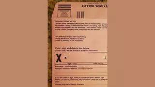 Fact Check: Completed California Prop 50 Redistricting Ballots Are Visible, NOT Readable Through Mail-In Envelope