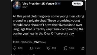 Fact Check: JD Vance Did NOT Write On X That Oval Office Banter Is Worse Than Young Republicans' Messages On Telegram About Hitler, Slavery