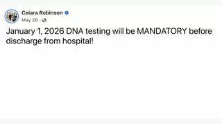 Fact Check: U.S. Did NOT Impose Mandatory DNA Testing Before Discharge From Hospital Starting January 1, 2026