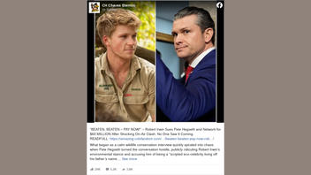 Fact Check: Pete Hegseth NOT Sued For $50 Or $60 Million By Dozens Of Celebrities After On-Air Clash -- Copy Pasted Clickbait