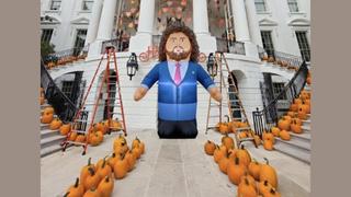 Fact Check: Image Of Inflatable JD Vance As Part Of 2025 White House Halloween Decorations Is NOT Real Photo