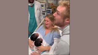 Fact Check: AI Video Of White Couple With Two Black Babies In Delivery Room Is NOT Real -- Comedy Skit