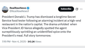 Fact Check: NO Evidence Donald Trump Dismissed A Secret Service Food Tester After Incident At Restaurant In Washington DC