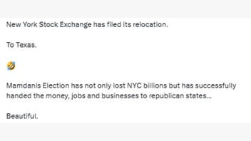 Fact Check: NYSE Did NOT Announce It Is Fleeing Mamdani's NYC, Relocating From Wall Street To Texas -- All-Electronic Dallas Branch Was Announced Eight Months Before Election Day