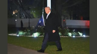 Fact Check: REAL Photo Shows Flag Behind Trump Apparently At Ground Level -- White House Denies It Touched Ground