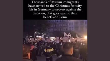 Fact Check: Video Does NOT Show Muslims Protesting A Christmas Fair In Germany -- Clip From Pro-Palestinian Anti-Israel March First Appeared October, 2024