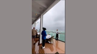 Fact Check: FAKE Video Shows Pacific Ocean 'Rogue Wave' Hitting the Deck of a Ship Called 'Venessa'