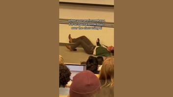 Fact Check: FAKE Video Is One Of A Series Of AI Clips Of Professors Having Meltdowns Over Student Use Of Turbo AI
