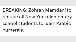 Fact Check: Arabic Numerals Joke Posts About Zohran Mamdani Are New Twist On Old Joke