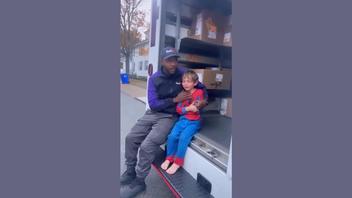 Fact Check: FedEx Driver Did NOT Comfort Boy In Spiderman Pajamas -- Fictional Clickbait
