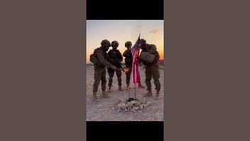 Fact Check: FAKE Video Shows Israeli Soldiers Burning an American Flag
