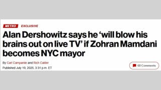 Fact Check: Alan Dershowitz Did NOT Say He Would 'Blow His Brains Out On Live TV' If Mamdani Becomes New York Mayor