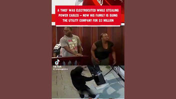 Fact Check: Video Is NOT Real Courthouse Clips Of $3 Million Suit By Family Of Man Who Died Trying To Steal EV Charger Wires