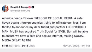 Fact Check: Elon Musk Did NOT Acquire Donald Trump's Truth Social For $10 Billion