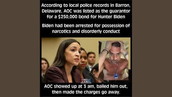 Fact Check: Satirical Meme Had AOC Bail Out Hunter Biden For $250.000 In Fictional Town Of 'Barron, Delaware'