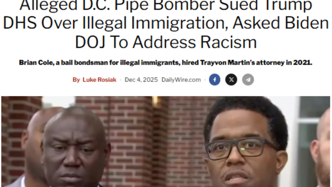 Fact Check: Alleged D.C. Pipe Bomber Brian Cole Jr. Did NOT Sue Trump's DHS Over Illegal Immigration