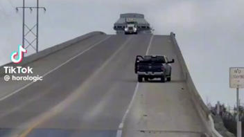 Fact Check: Video Does NOT Show UFOs Or Bunkers Being Hauled By Trucks -- They're Industrial Air-Cooled Heat Exchangers