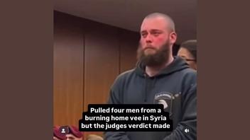 Fact Check: Video Of Retired Soldier Crying In Court After Judge Drops Charges For Sleeping In A Park Is NOT Real -- It's AI Slop