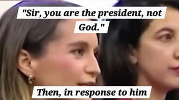 Fact Check: NO Evidence CNBC's Megan Cassella Told President Trump He Is 'Not God' During Press Briefing -- She Is On Maternity Leave