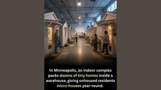 Fact Check:  AI Image Does NOT Show Actual Minneapolis Warehouse With Tiny Indoor Houses For Homeless -- Avivo Project Is Real