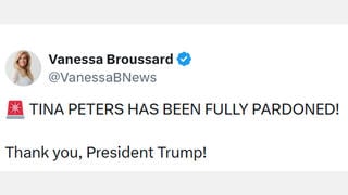 Fact Check: President Trump's Symbolic Pardon Does NOT Mean Tina Peters Is Fully Pardoned -- POTUS Has No Power Over State Prisoner