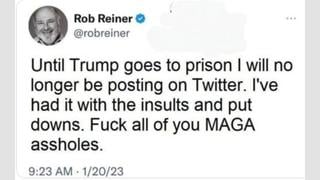 Fact Check: Rob Reiner Did NOT Post Anti-Trump Tweet In 2023 -- Fake Message