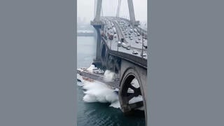 Fact Check: Video Does NOT Show Real Ship Colliding With Bridge In Norway