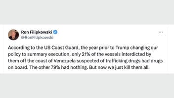 Fact Check: Coast Guard Did NOT Report 21% Of Suspected Trafficking Boats Stopped Off Venezuela Before Airstrikes Had Drugs -- It Was 81%