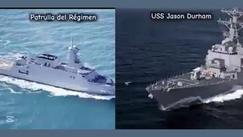 Fact Check: FAKE Video Of Venezuela Ship Commanded By Captain Yonaiker Bermúdez And US Destroyer USS Jason Durham