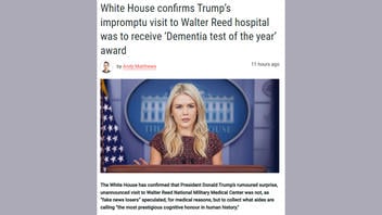 Fact Check: White House Did NOT Confirm That 'Trump's Impromptu Visit To Walter Reed Hospital' Was To Receive 'Dementia Test Of The Year' Award