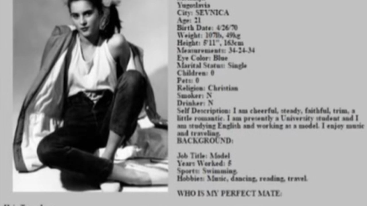 Fact Check: Archived Page Of A 1996 Melania Trump Profile On A Mail-Order Bride Website Is NOT Real -- Copied From Another Woman's Page