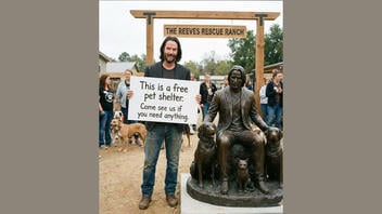 Fact Check: AI Image In Keanu Reeves 'Arch Animal Sanctuary' Story With No Verifiable Details -- No Actual News Reports