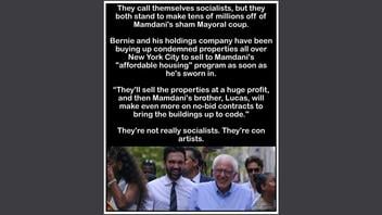 Fact Check: 'Lucas Mamdani' Did NOT Buy NYC Properties Through Holding Company Co-Owned With Bernie Sanders -- Mayor Does Not Have A Brother Named 'Lucas Mamdani' 