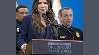 Fact Check: "One Of Ours All Of Yours" Is NOT A Phrase From Nazi Germany -- However It Was Really Displayed On A Lectern At A DHS Press Conference In New York City