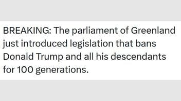 Fact Check: Satirical Post Said Parliament of Greenland Banned Trump And His Descendants For 100 Years --  Not Real News