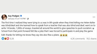 Fact Check: Helen Keller's Life Achievements Were NOT Faked -- Social Media Conspiracies Offer No Hard Evidence