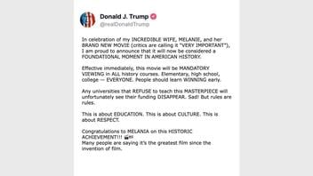 Fact Check: Trump Did NOT Make The Melania Movie Mandatory In History Courses, Did NOT Spell Her Name 'Melanie'