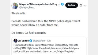 Fact Check: Parody X Post Telling J.D. Vance To 'Go F*ck A Couch' Not From Minneapolis Mayor Jacob Frey's Actual X Account
