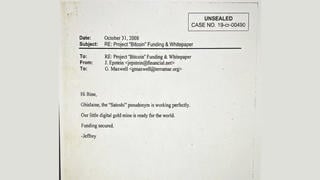 Fact Check: NO Email From Jeffrey Epstein About Satoshi 'Pseudonym' Or 'Little Digital Gold Mine' In Released Epstein Files